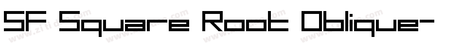SF Square Root Oblique字体转换